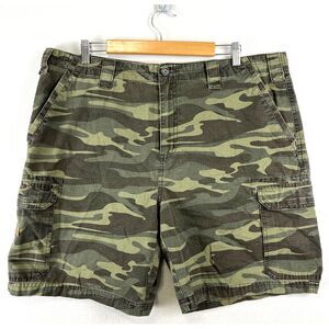 CABELA'S Shorts Mens 40 x 9" Camo Ripstop Cargo‎ Hunting Camouflage Canvas